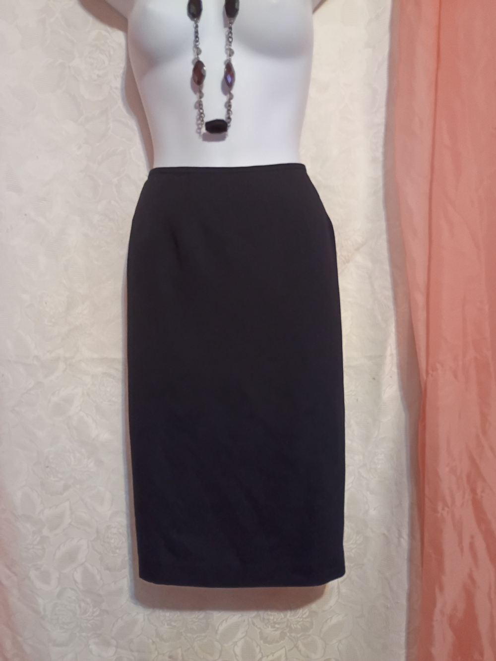Le Suit Black Women's Pencil Skirt Sz M